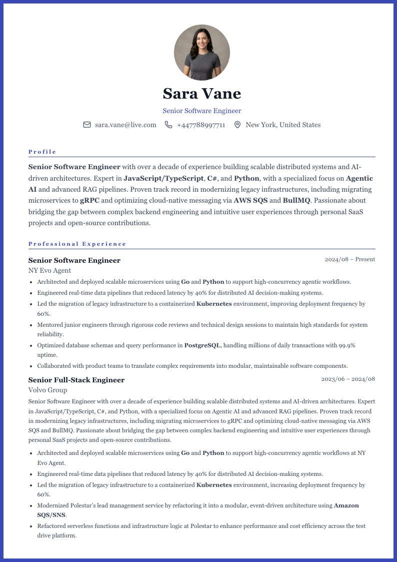 Axiom resume template
